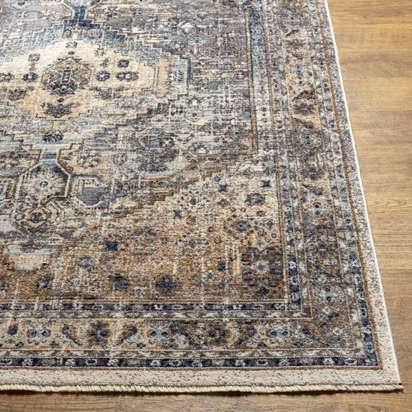 Langley Street Hoefer Oriental Blue Area Rug & Reviews Wayfair